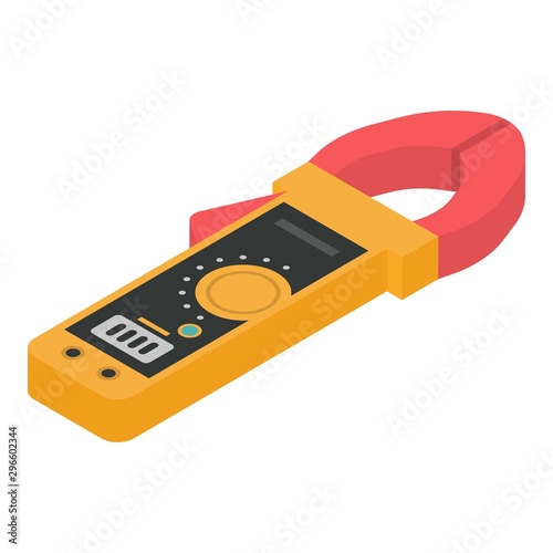 Multimeter icon. Isometric of multimeter vector icon for web design isolated on white background