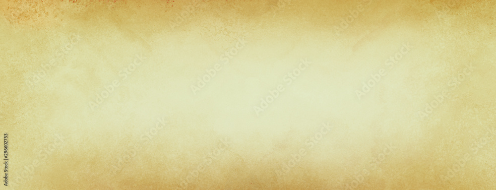 light brown paper background design with soft white center and grunge textured border, old vintage parchment background design - obrazy, fototapety, plakaty 