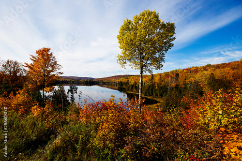 Colorful autumn in Mauricie national park, Canada