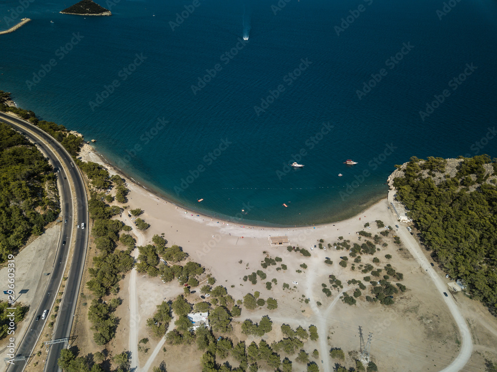 Fototapeta premium view of the sea