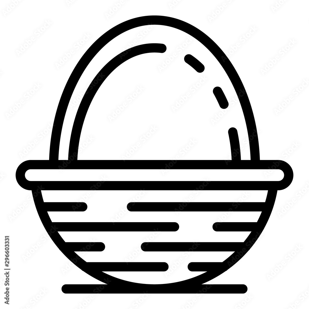 Wicker icon. Outline wicker vector icon for web design isolated on white background Wicker icon. Outline wicker vector icon for web design isolated on white background