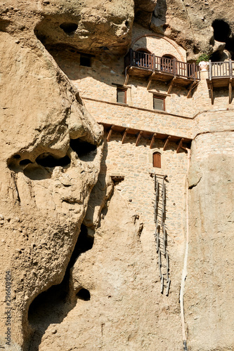 Monastery in the rock and hermits abode in Meteora photo