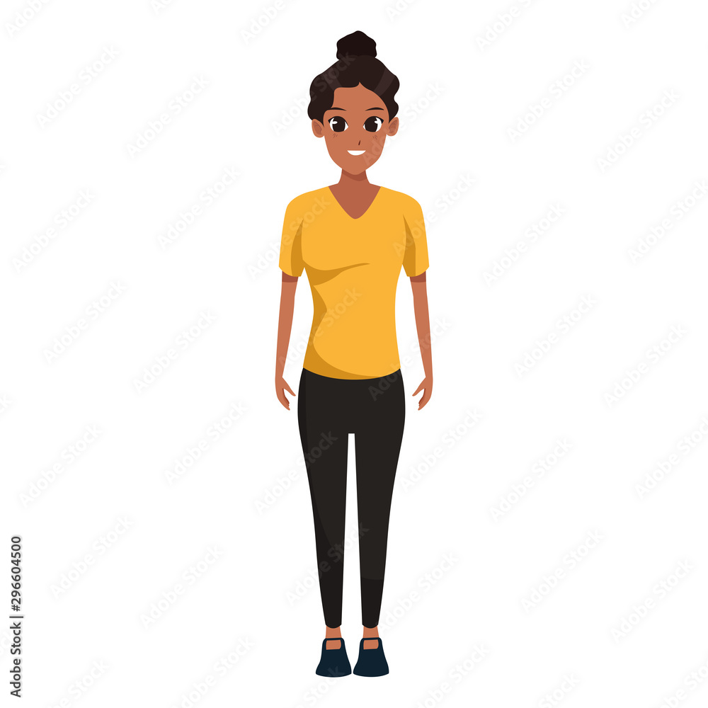 Fototapeta premium cartoon woman icon, colorful flat design