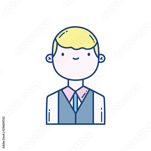 man portrait character cartoon icon