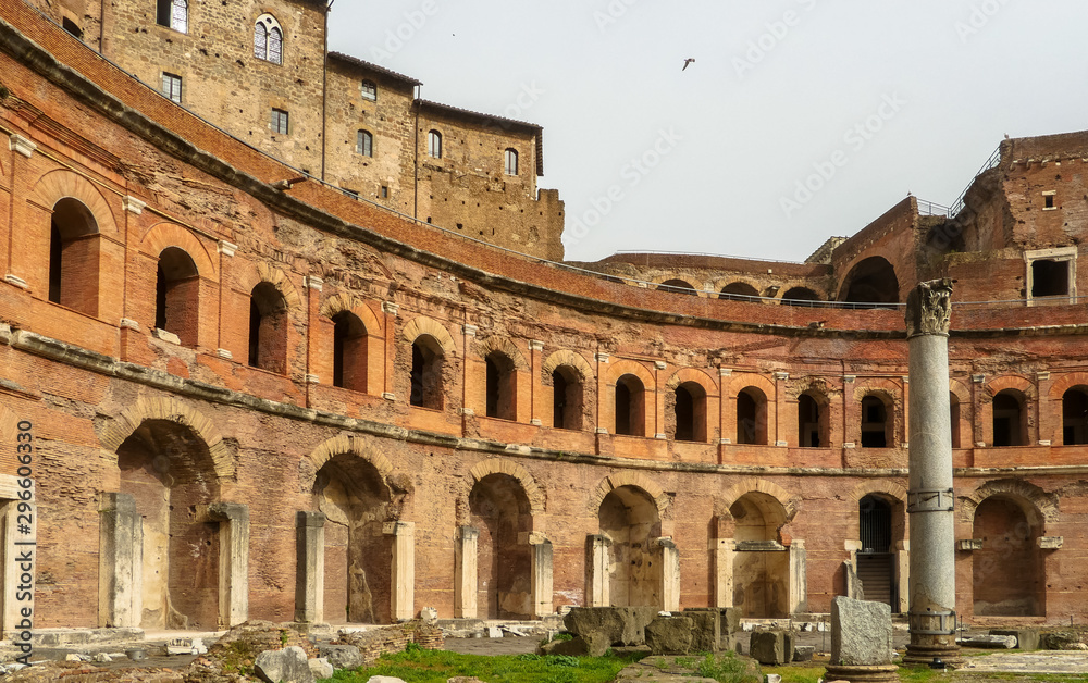 Rome, Lazio / Italy - March 22nd, 2016: Trajan's Market