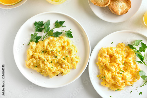 Scrambled eggs for breakfast