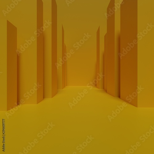 Background highway yellow 3d abstract