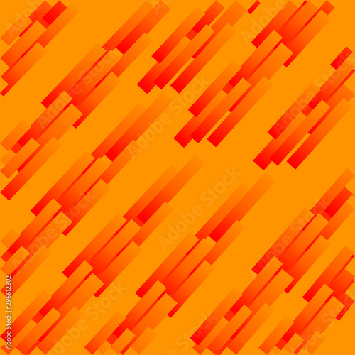 abstract geometric pattern of orange rectangles. illustration