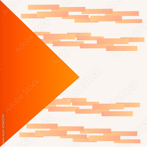 Vector abstract yellow white triangles background. illustration with triangle and rectangles orange