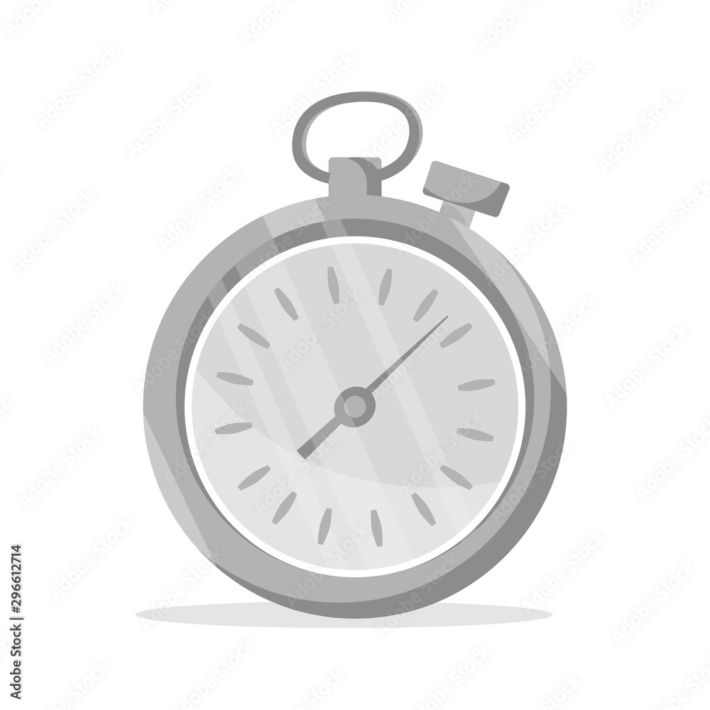 Soccer stopwatch flat vector illustration Soccer stopwatch flat vector illustration