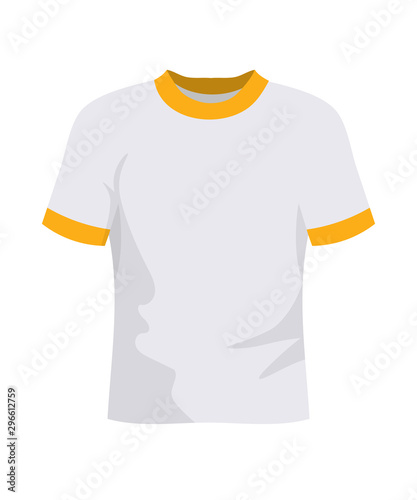Soccer t shirt flat vector illustration