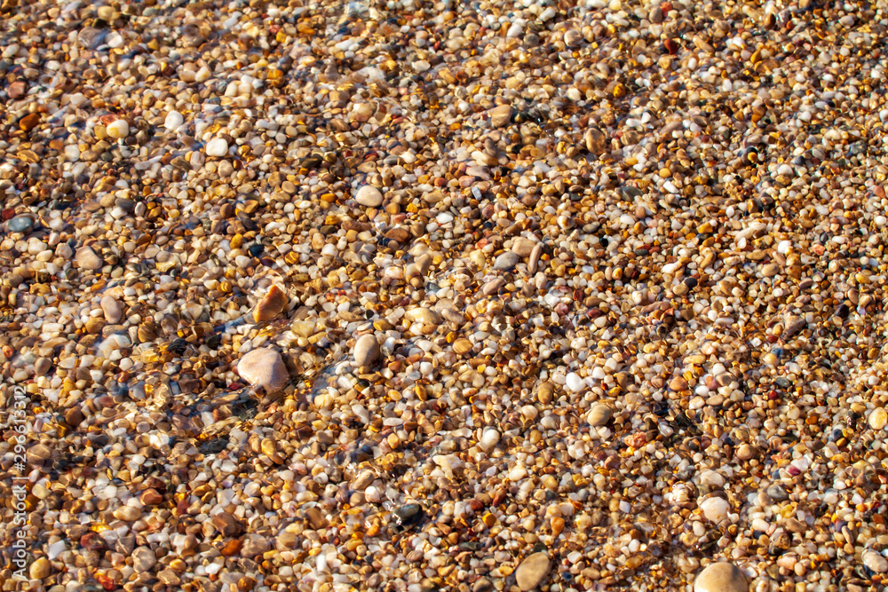 sea pebbles colored granite on the beach sea pebbles colored granite on the beach