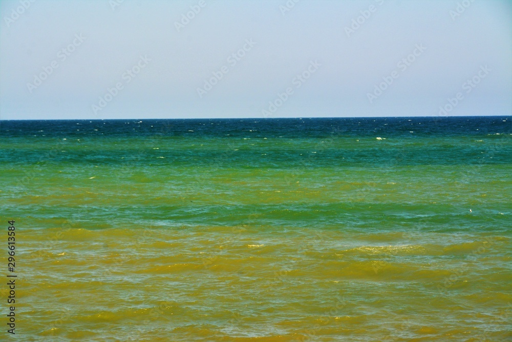 sea water in green hues sea water in green hues