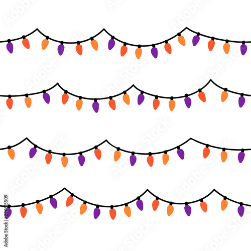 LED colorful light seamless background for Halloween festival.