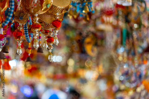 Souvenirs at market stalls in Little India, Singapore