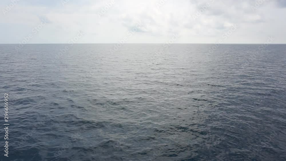 Seascape in cloudy weather. Video shot from a drone.1920X1080 Full Hd.