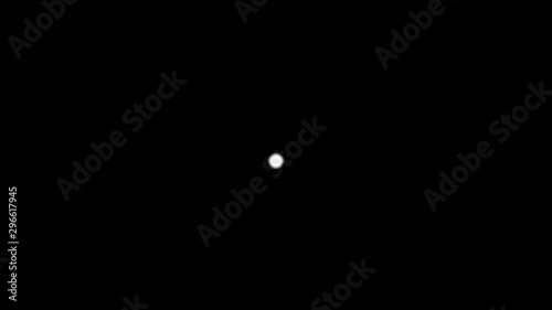 Fire explosion on a black background with alpha channel. 3D animation.