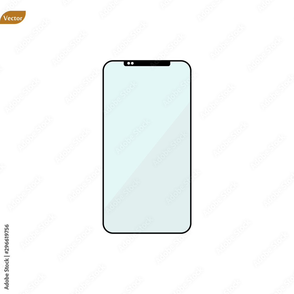 Mobile phone Icon vector. Simple flat symbol. Perfect Black pictogram illustration on white background. Mobile phone Icon vector. Simple flat symbol. Perfect Black pictogram illustration on white background.