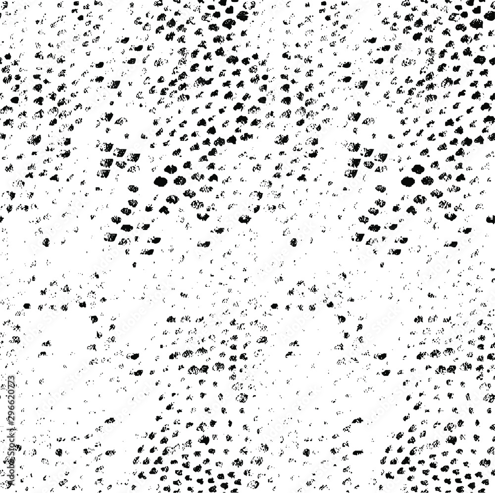 Obraz premium Small uneven spots and particles of debris. Abstract vector texture. Distressed uneven background. Grunge texture overlay with fine grains isolated on white background. Vector illustration. EPS10.