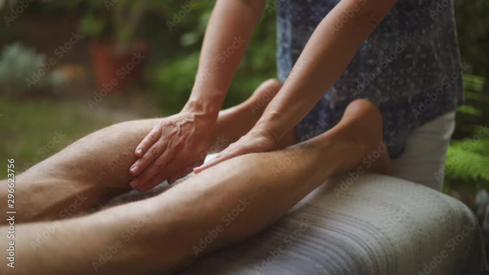 Close up shot, showing, Calm age man receiving reiki treatment with physically hands and mental energy. Close up shot, showing, Calm age man receiving reiki treatment with physically hands and mental energy.