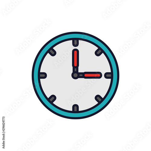 Free Download Isolated clock icon fill vector design - GFXLoad