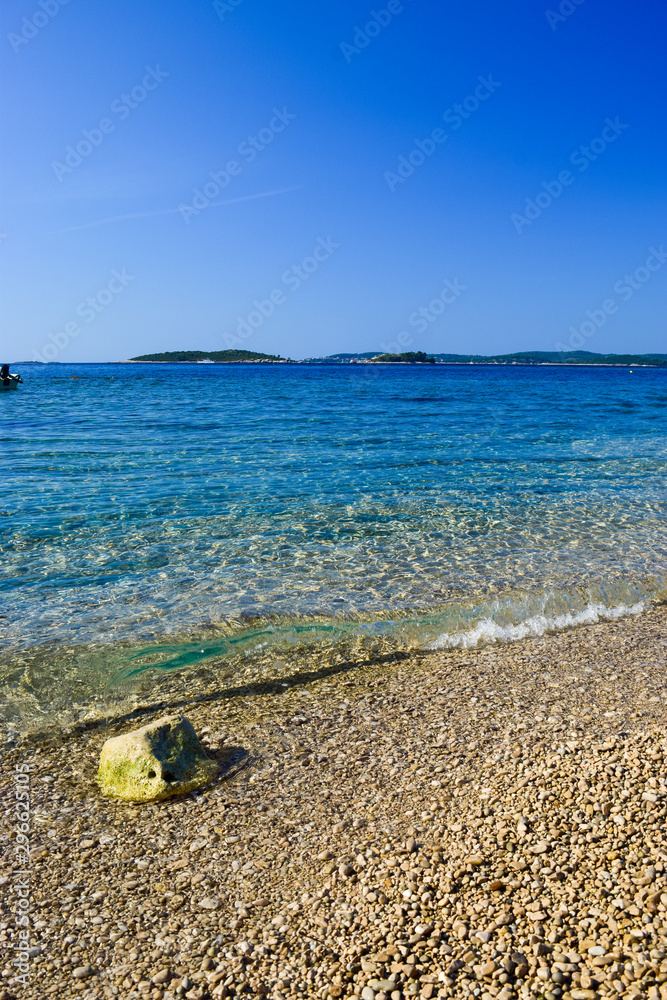 The Orebic beach, Croatia. The Orebic beach, Croatia.