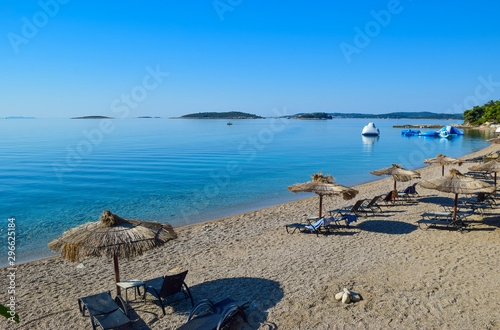 Fototapeta Naklejka Na Ścianę i Meble -  The Orebic beach, Croatia.