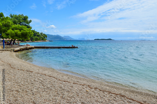 Fototapeta Naklejka Na Ścianę i Meble -  The Orebic beach, Croatia.