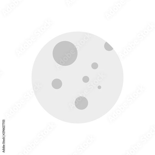 Wallpaper Mural Isolated moon icon flat vector design Torontodigital.ca