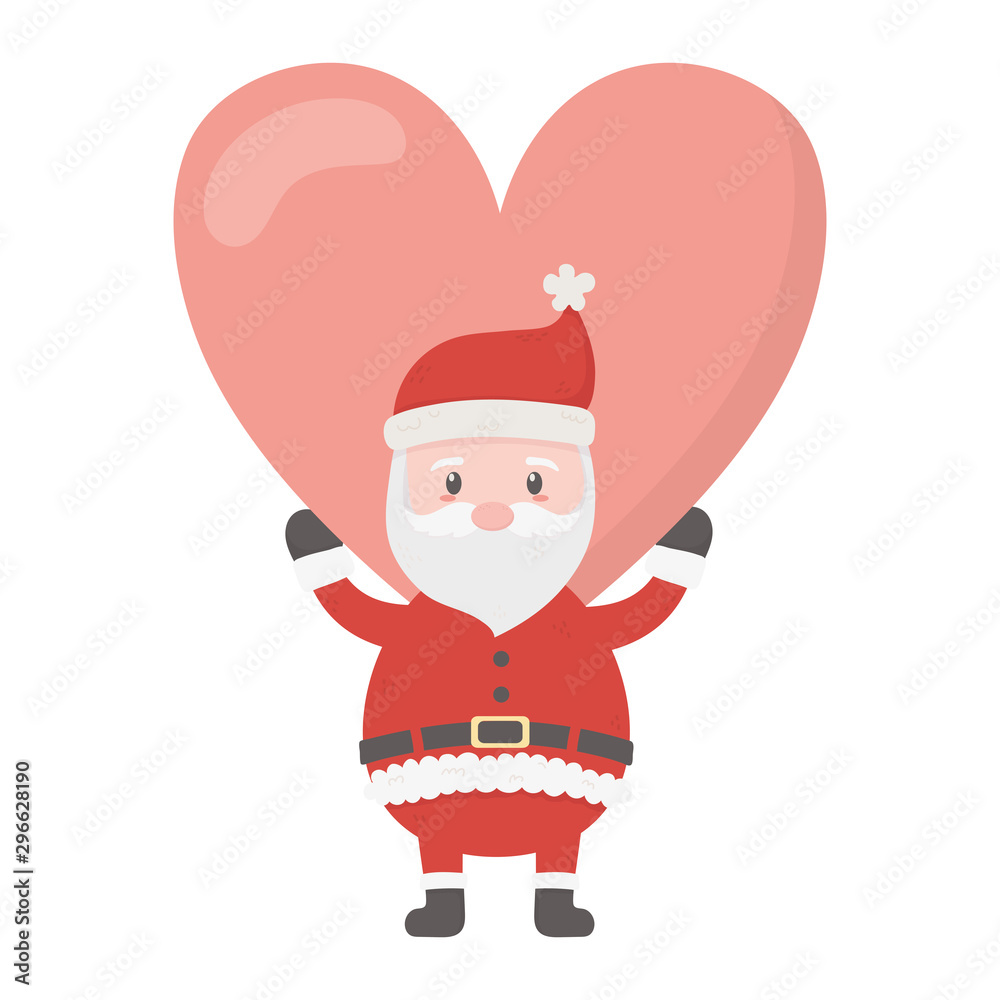 santa with big heart love celebration merry christmas santa with big heart love celebration merry christmas