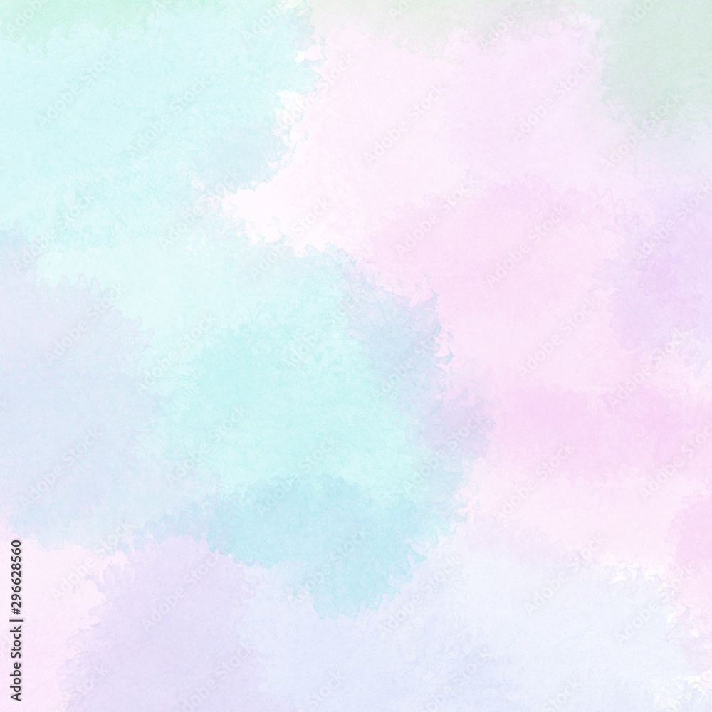 watercolor abstract background in pink, green