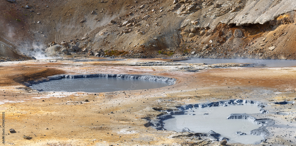 Beautiful geothermal area at Seltun, Iceland Beautiful geothermal area at Seltun, Iceland