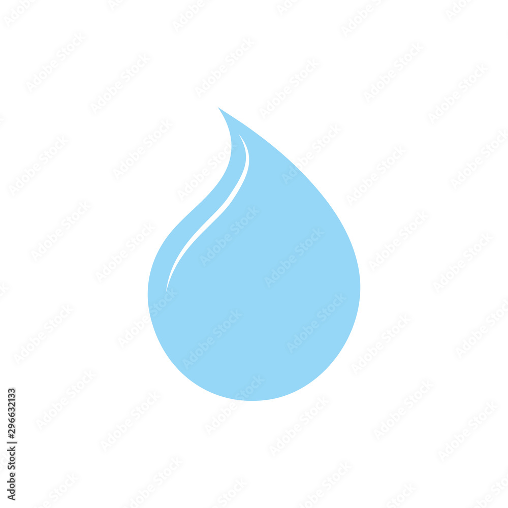 Isolated water drop icon flat design Isolated water drop icon flat design