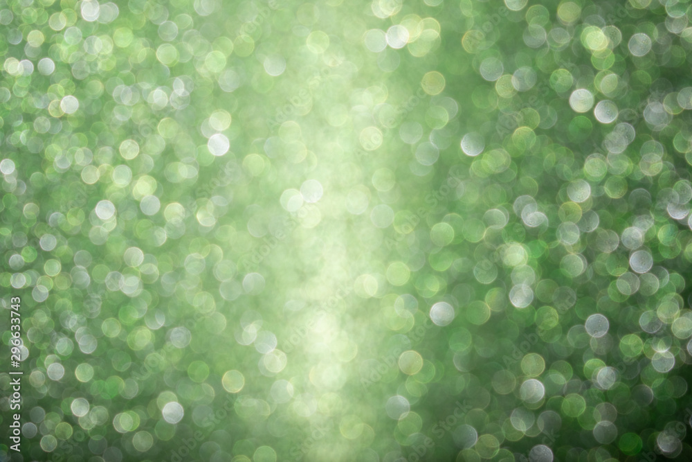 Obraz premium Shiny mint defocused glitter background.