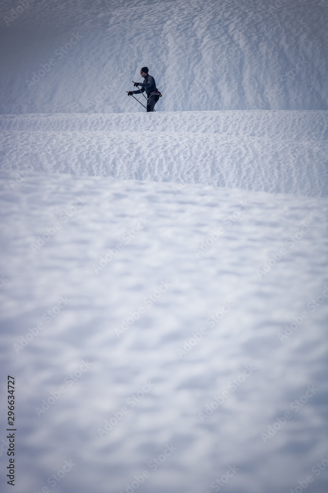 paysage de neige aux Saisies