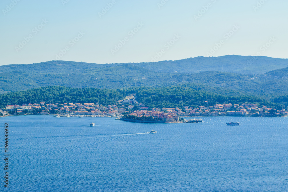 Landscape of the Croatian island.