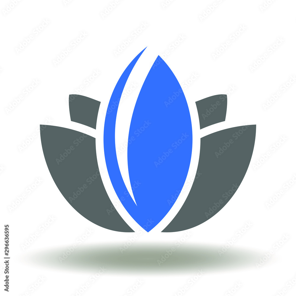 Lotus Flower Icon Vector. Harmony and Beauty Logo. Yoga Sign. Lotus Flower Icon Vector. Harmony and Beauty Logo. Yoga Sign.