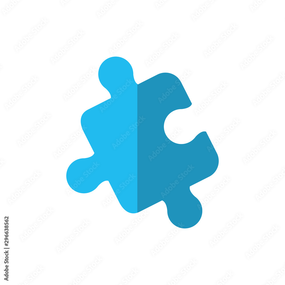 Isolated puzzle game flat vector design Isolated puzzle game flat vector design