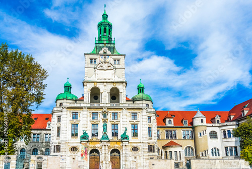 View of the Bavarian National Museum in Munich, Germany