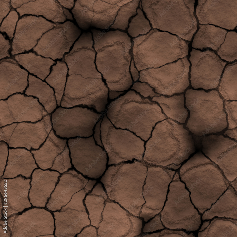 Cracked Desert Texture Seamless
