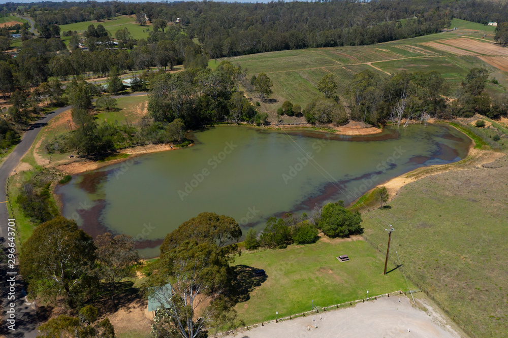 A lake in a state park conservation area which is used for tourism and recreation. A lake in a state park conservation area which is used for tourism and recreation.