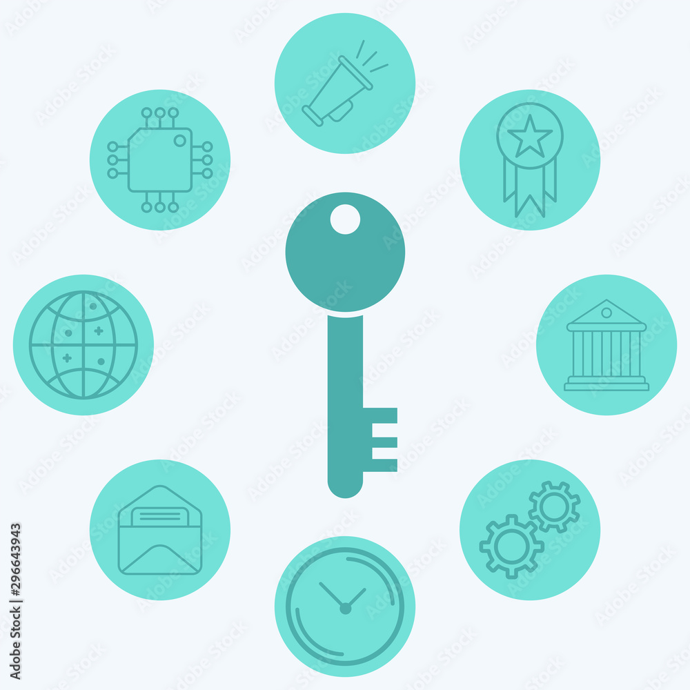 Key vector icon sign symbol Key vector icon sign symbol