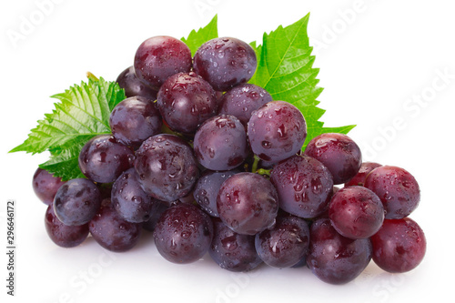 Fresh grape on white background