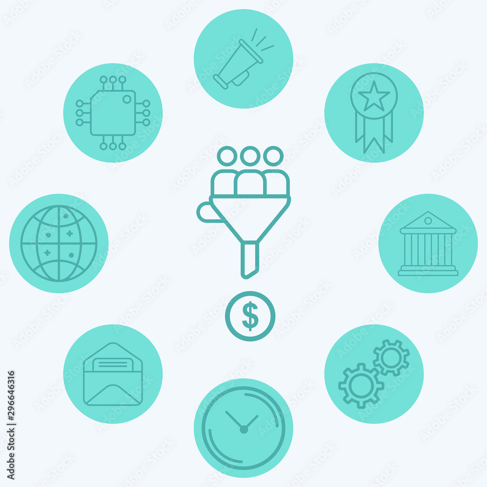 Lead conversion vector icon sign symbol Lead conversion vector icon sign symbol