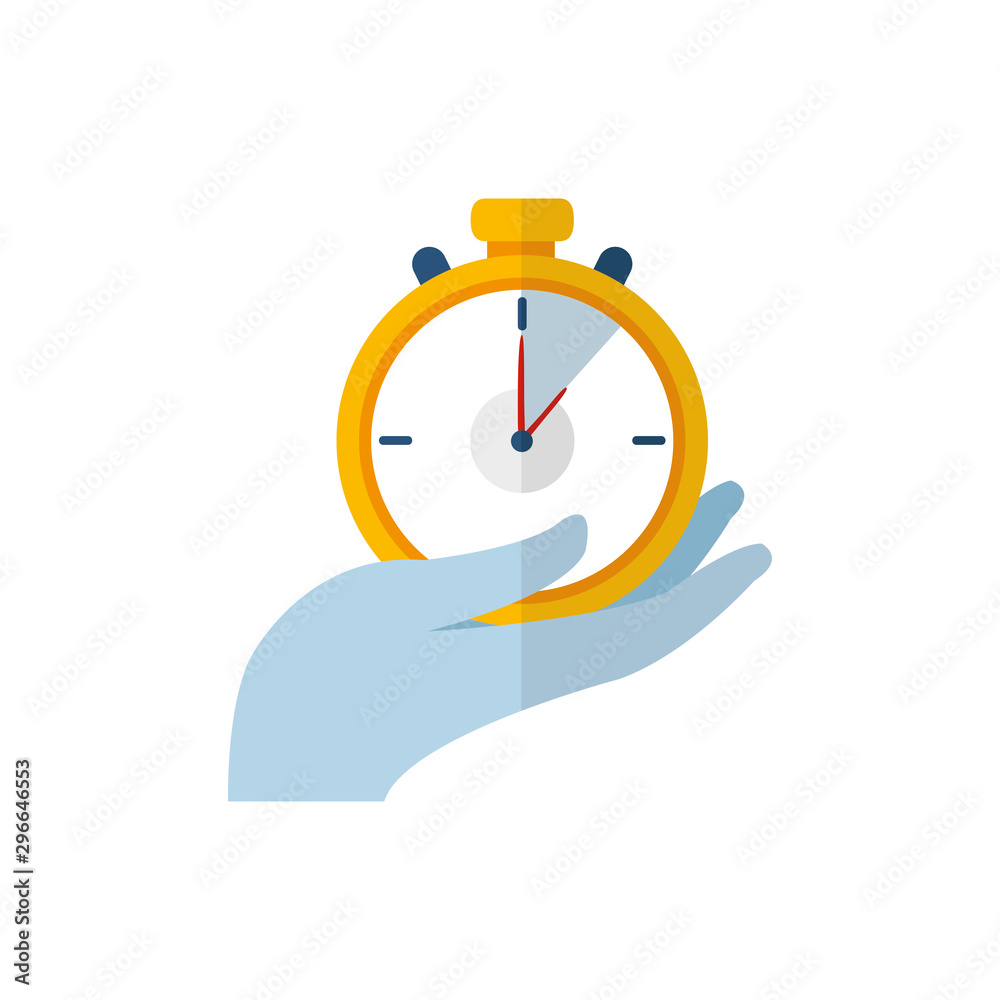 Isolated chronometer flat vector design Isolated chronometer flat vector design