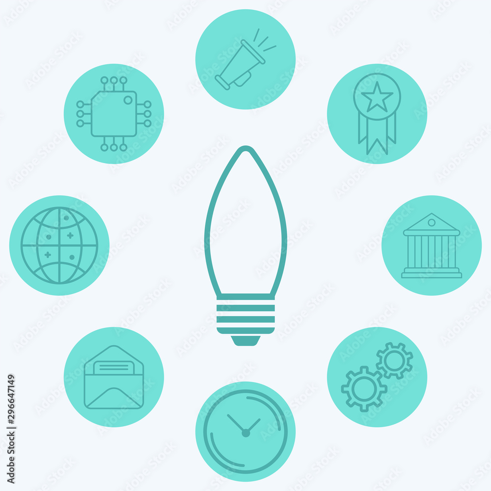 Light bulb vector icon sign symbol Light bulb vector icon sign symbol