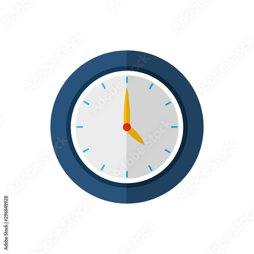 Isolated clock icon flat vector design