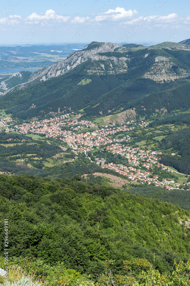 Landscape of Vratsata pass at Balkan Mountains, Bulgaria