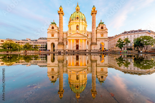 St Charles Church (Karlskirche) in Vienna (Austria)