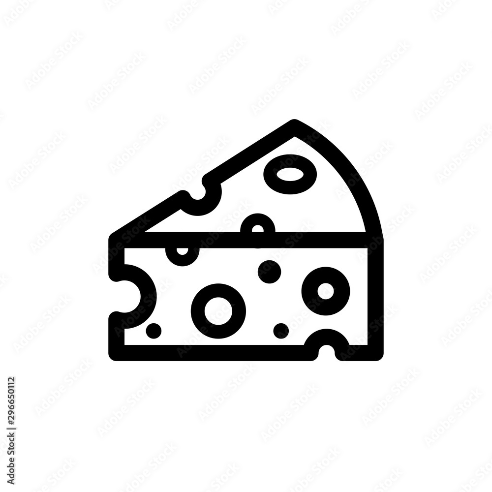 Cheese icon vector, filled flat sign, solid pictogram isolated on white, logo illustration Cheese icon vector, filled flat sign, solid pictogram isolated on white, logo illustration